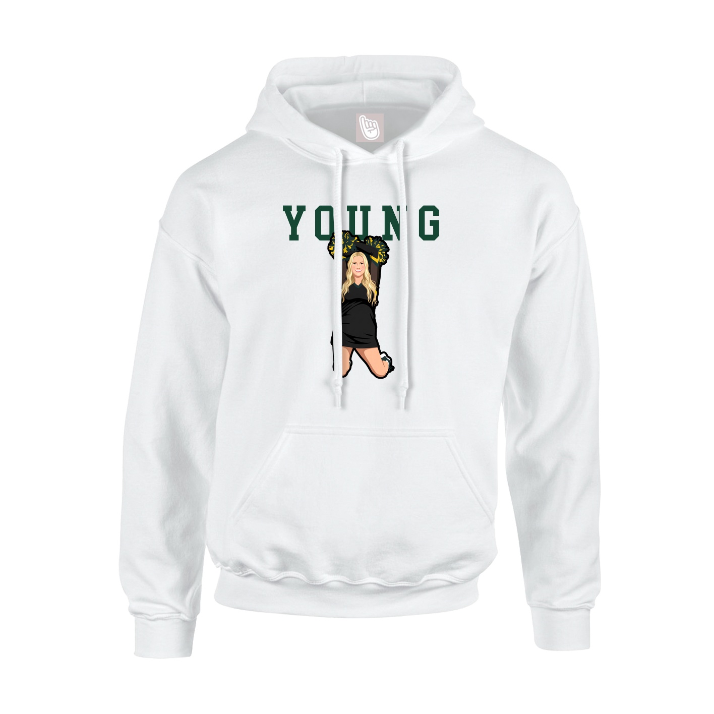 Youth Hoodie — Shirsey in White