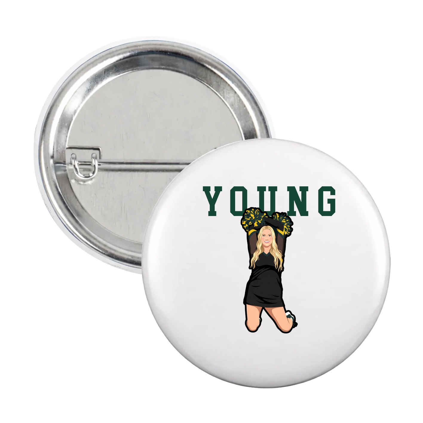 Game Day Button — Shirsey in White
