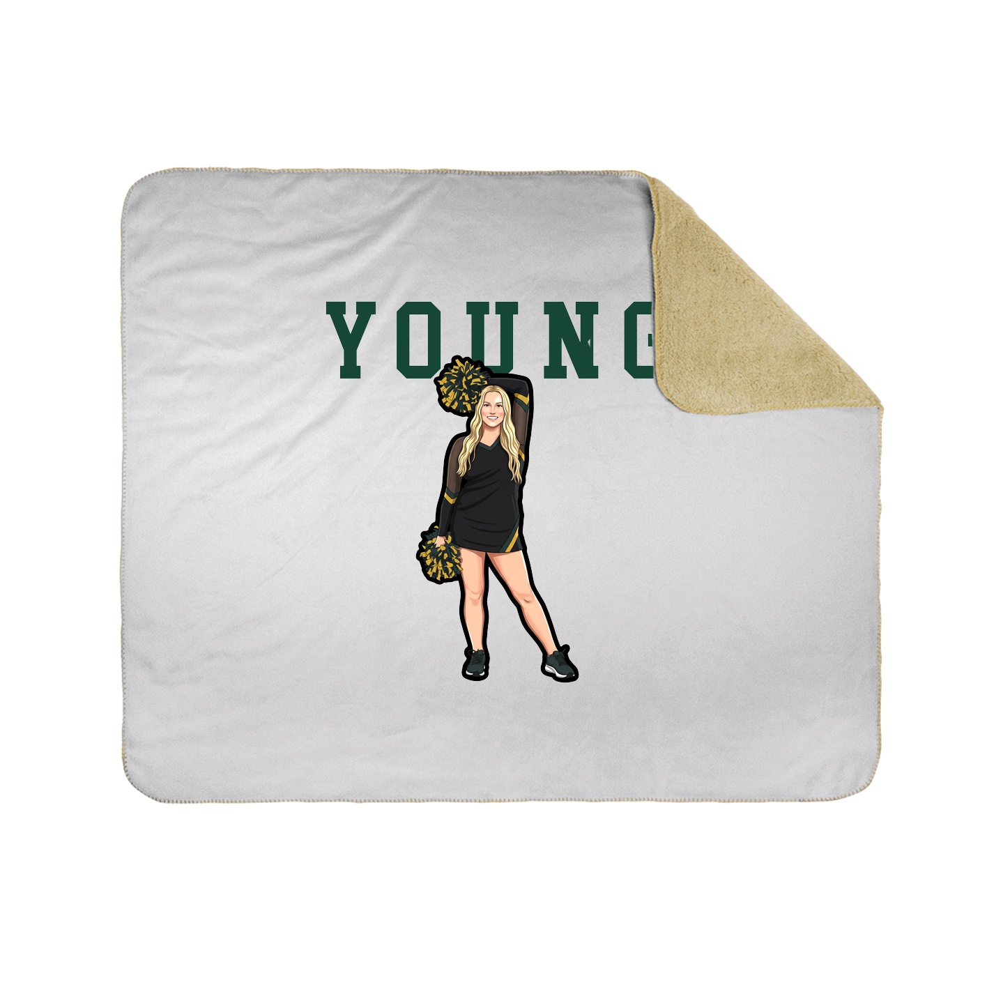 Throw Blanket — Shirsey in White