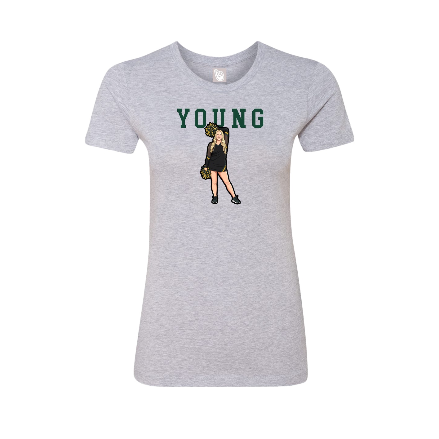 Fitted Women's Tee — Shirsey in Grey