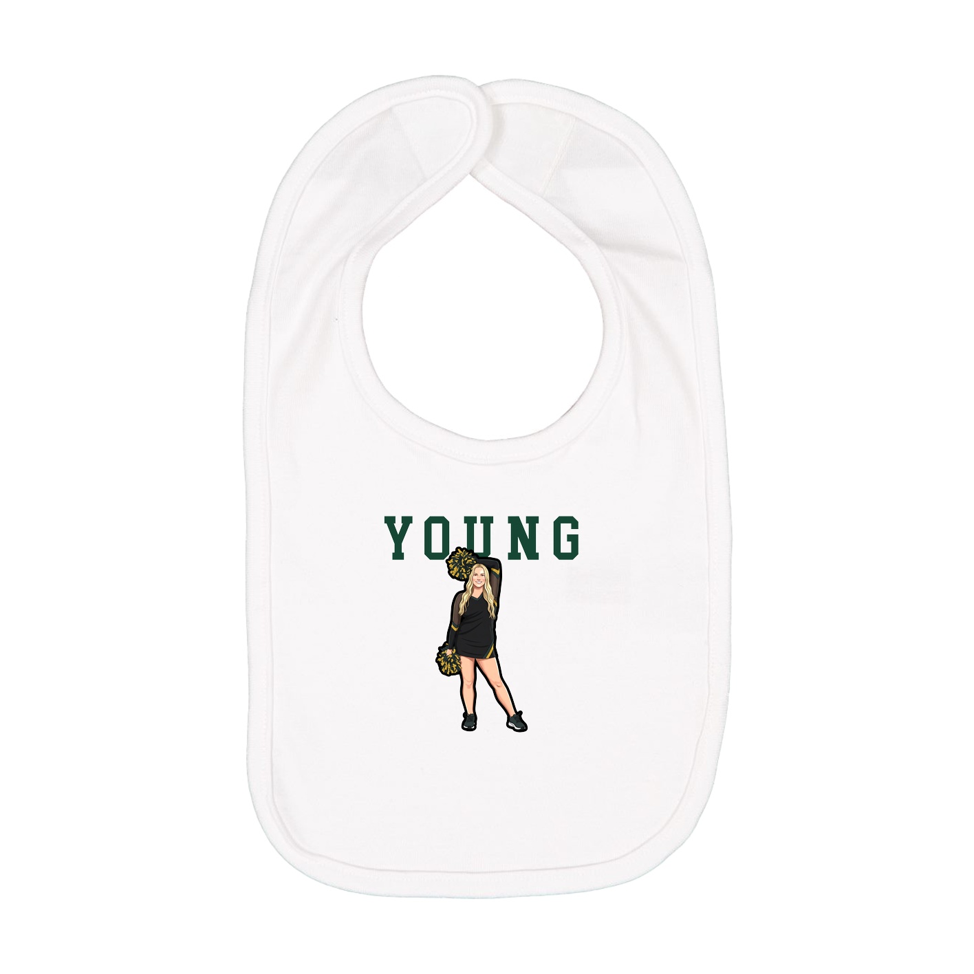 Infant Bib — Shirsey in White