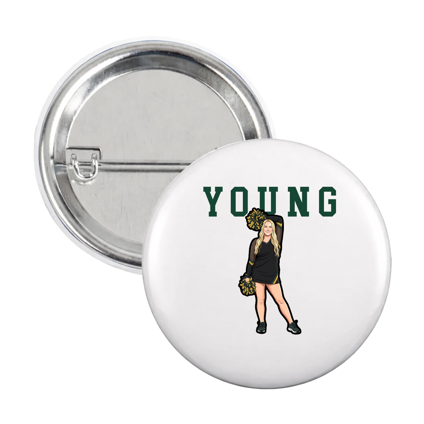 Game Day Button — Shirsey in White