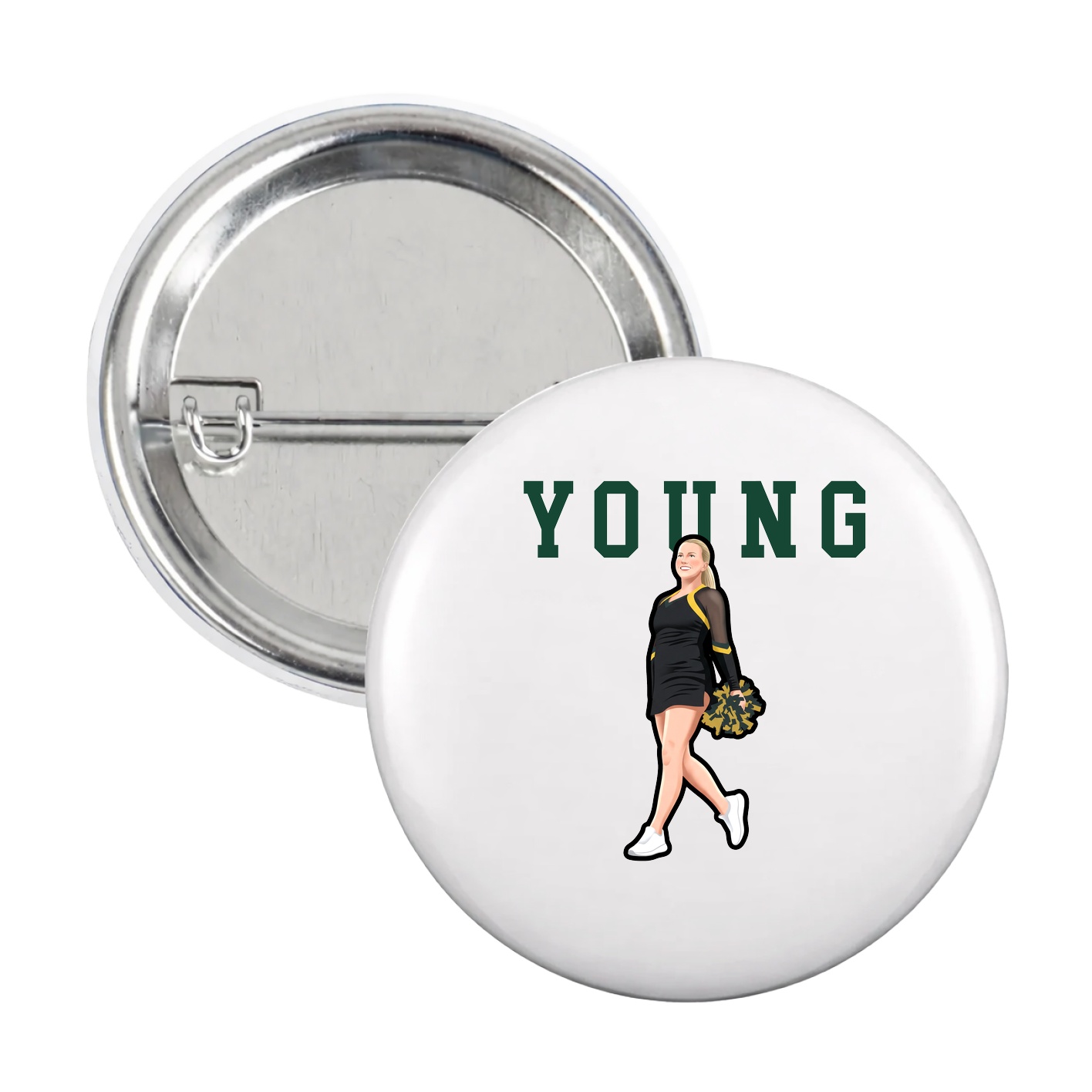 Game Day Button — Shirsey in White