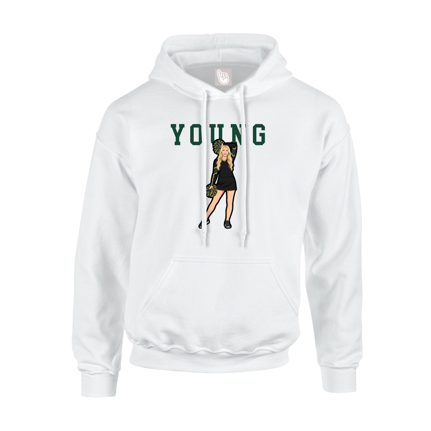 Youth Hoodie — Shirsey in White
