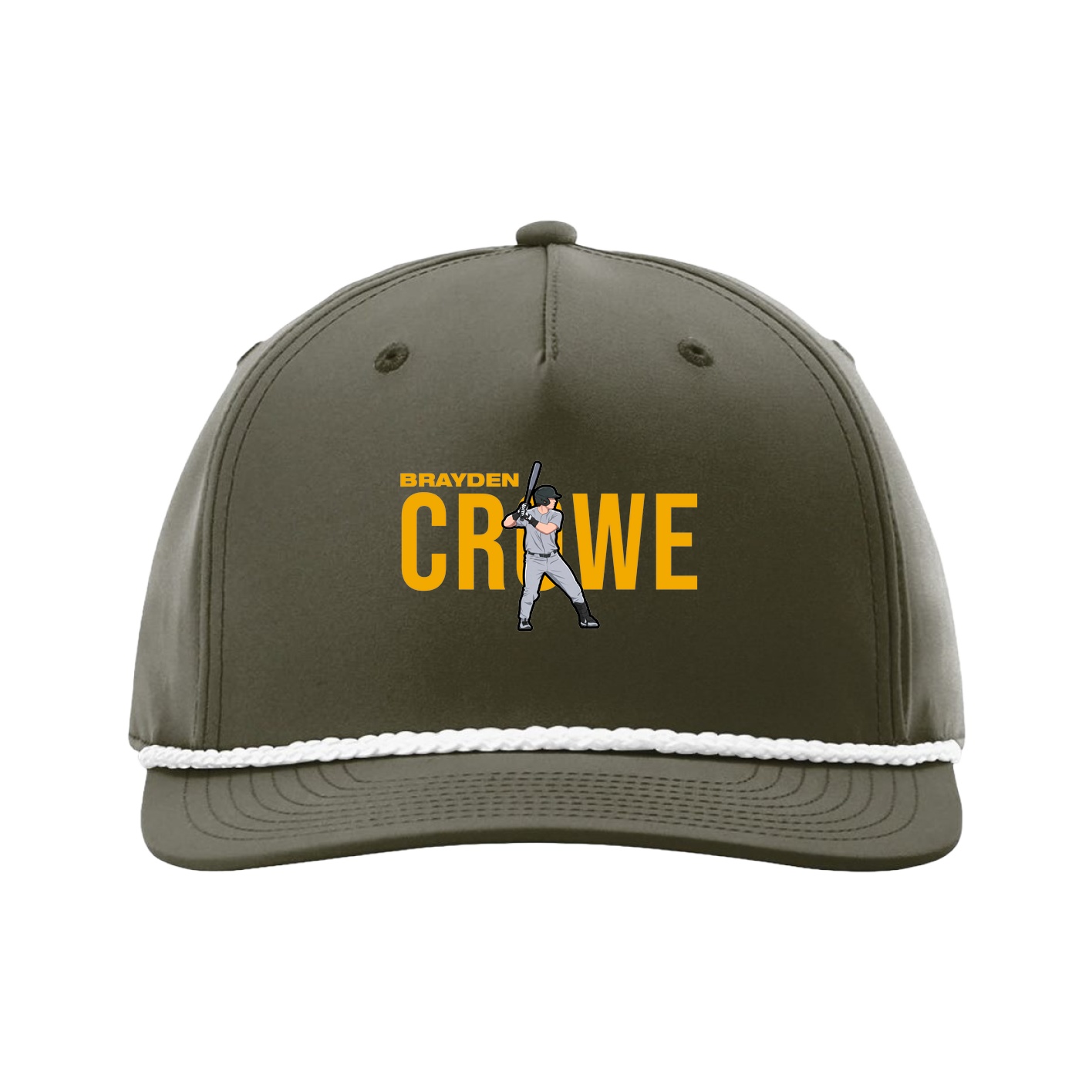 Five-Panel Classic Rope Cap — Player Name in Green