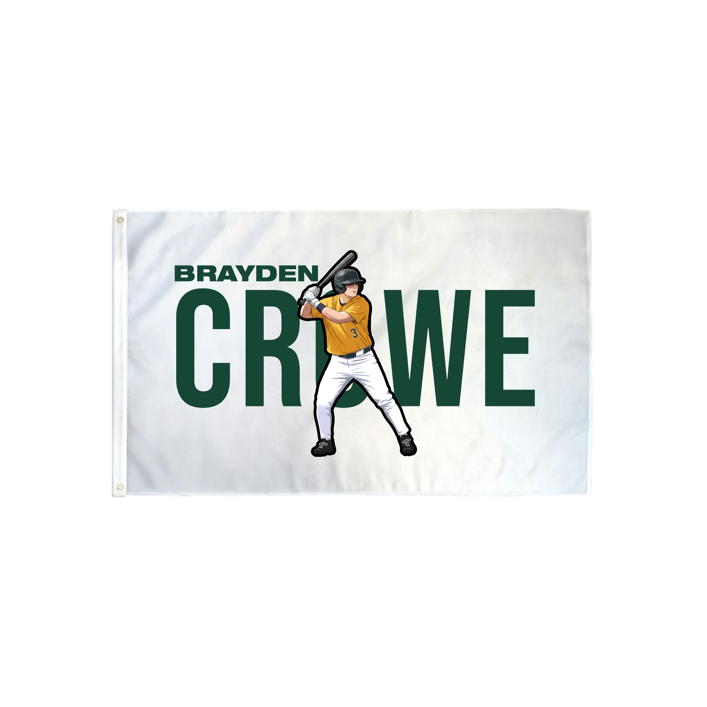 3x5 Flag — Player Name in Classic
