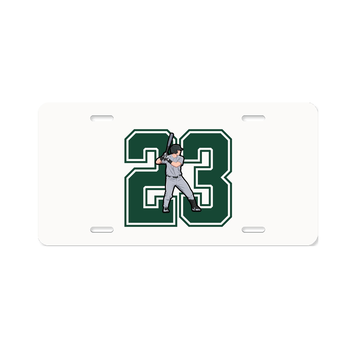 License Plate — Number in Classic