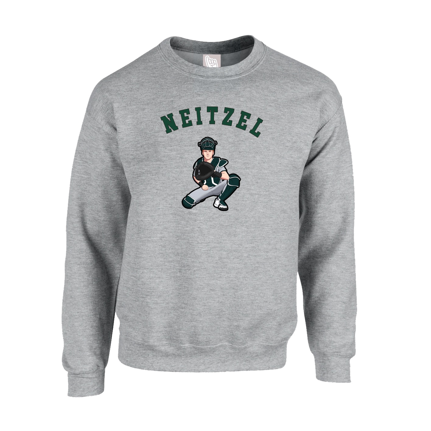 Fleece Crew — Shirsey Arch in Grey