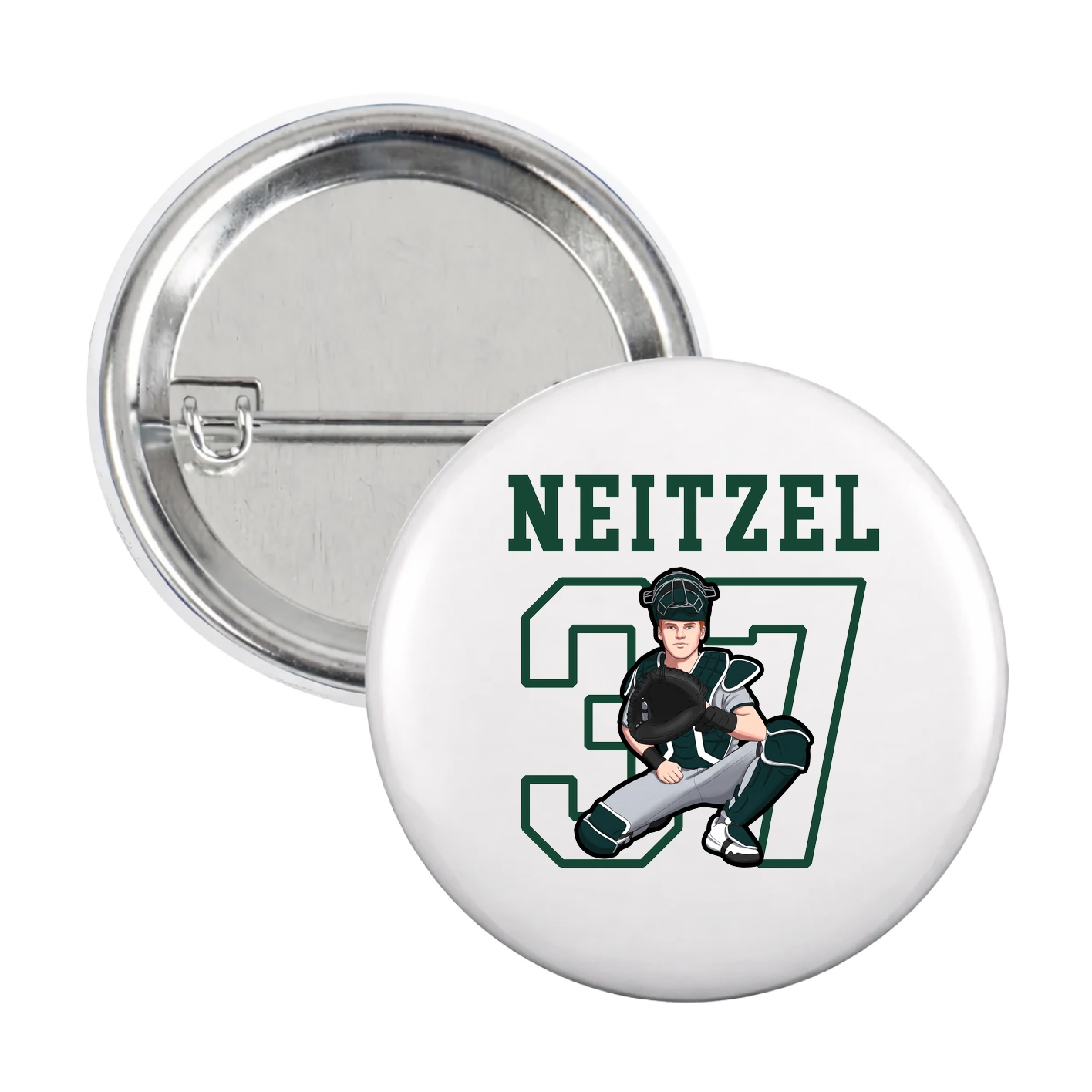 Game Day Button — Shirsey in White
