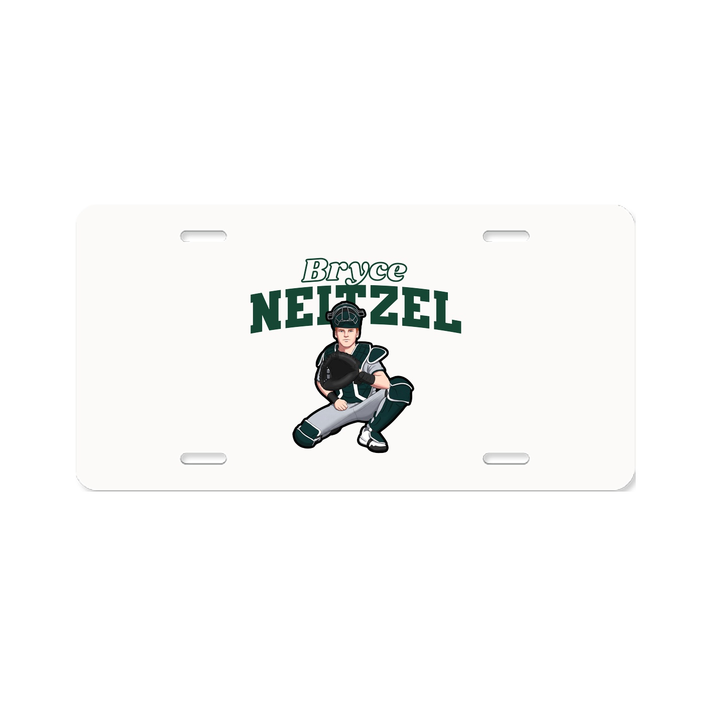 License Plate — Name Arch in Classic