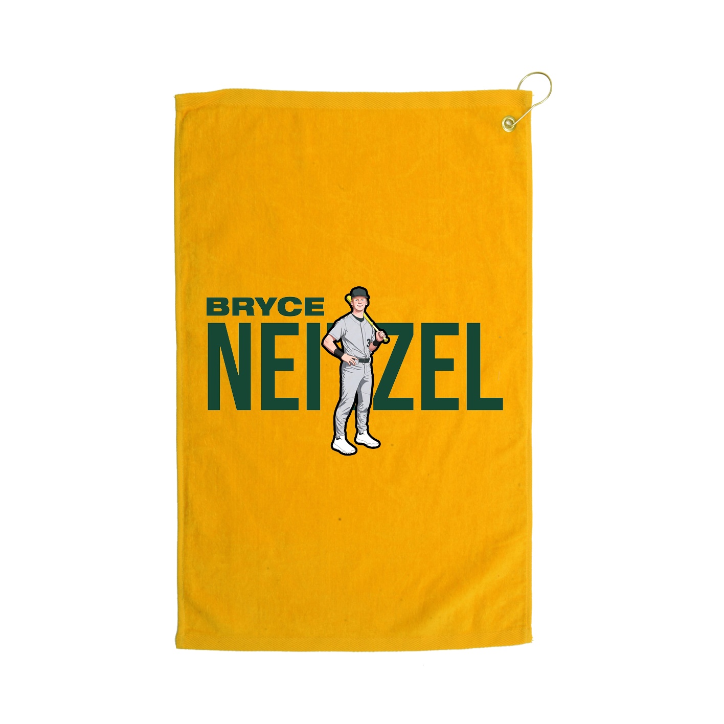 Golf Towel — Player Name in Gold