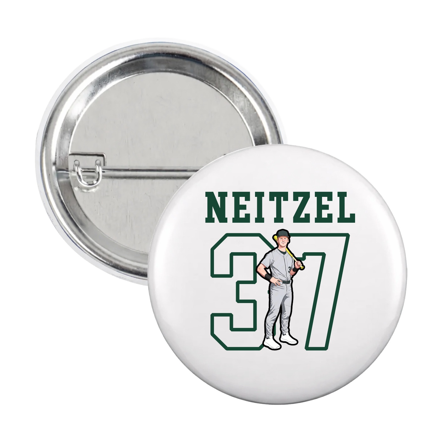 Game Day Button — Shirsey in White
