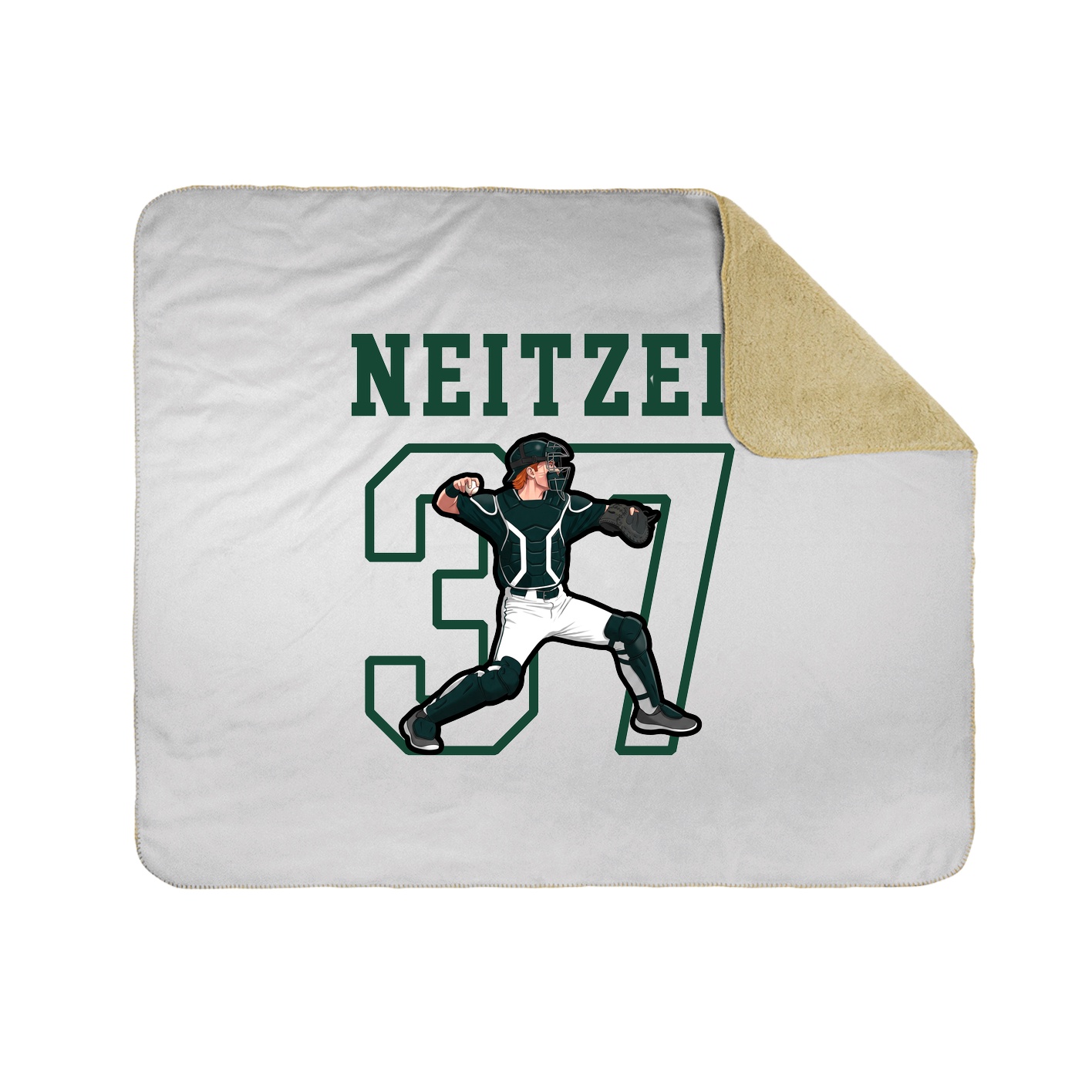 Throw Blanket — Shirsey in White