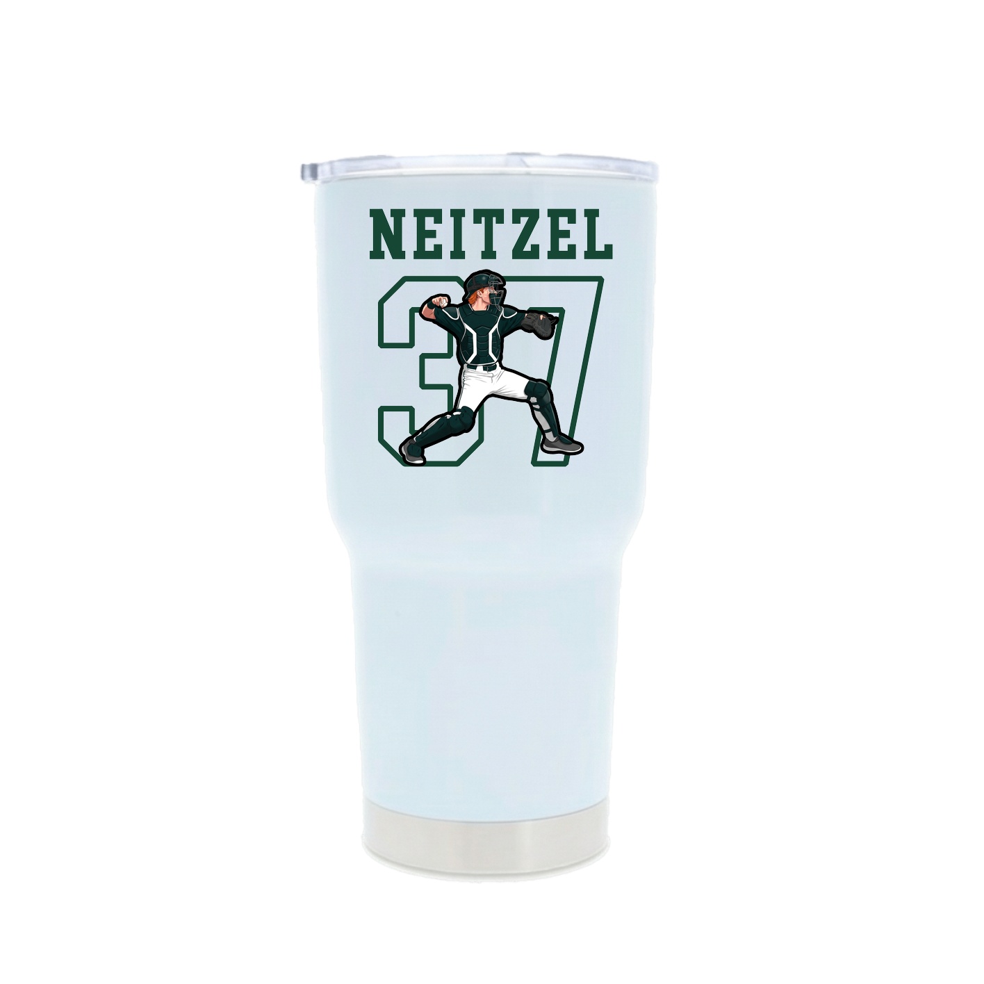 30oz Stainless Steel Tumbler — Shirsey in White
