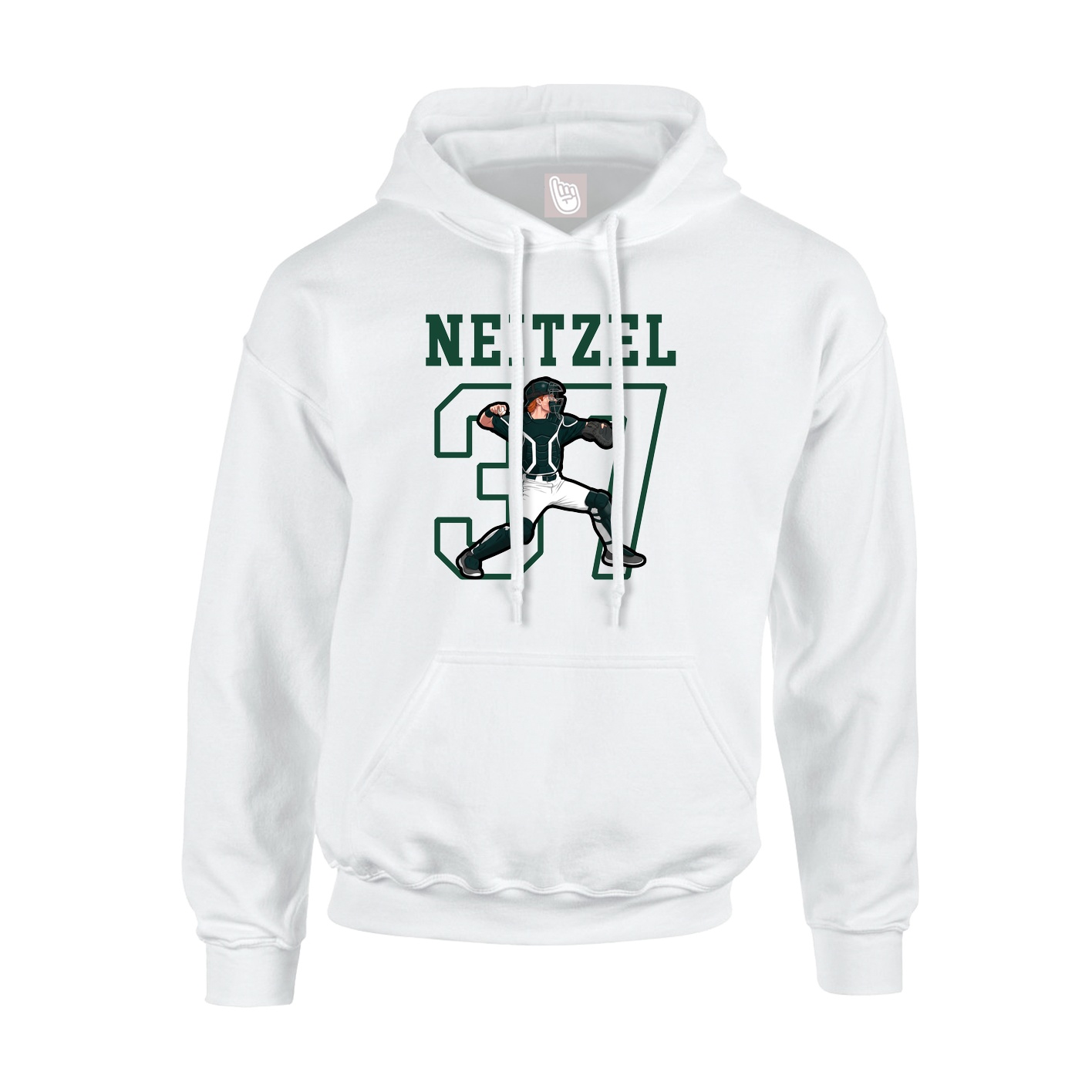 Hoodie — Shirsey in White