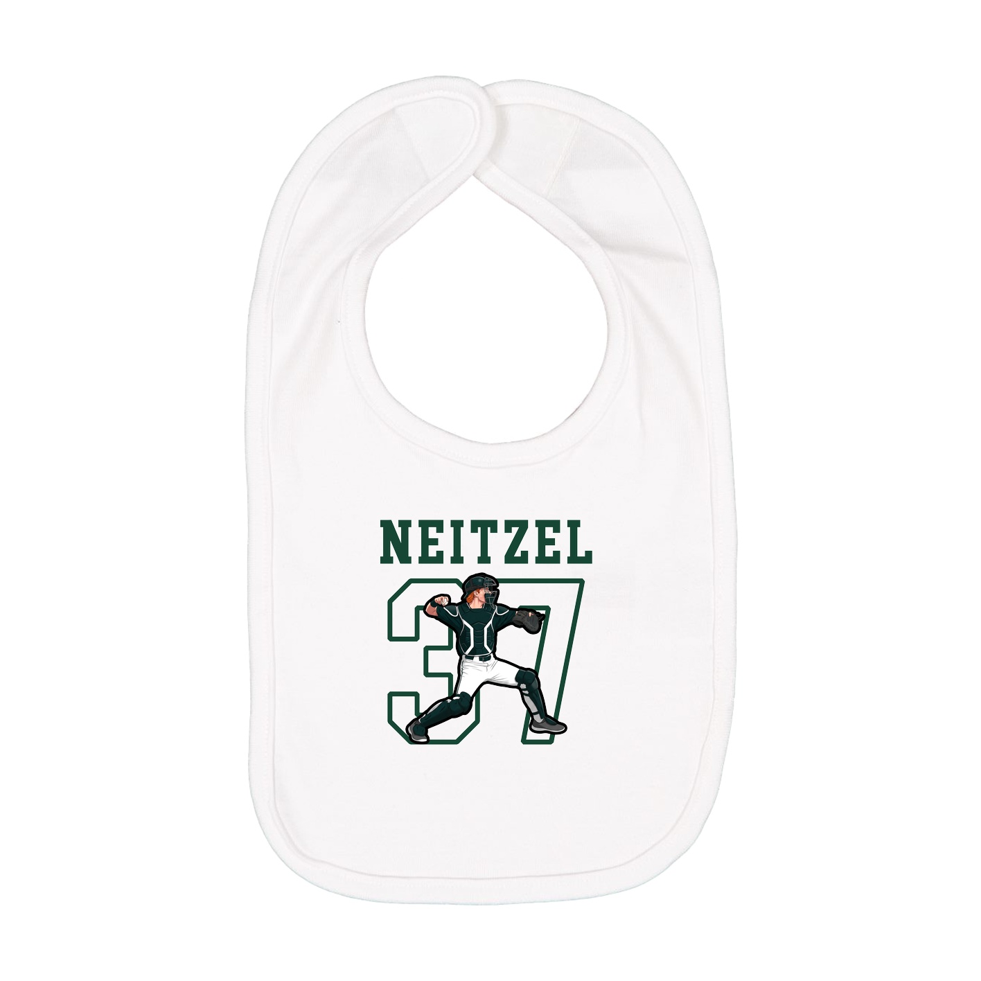 Infant Bib — Shirsey in White