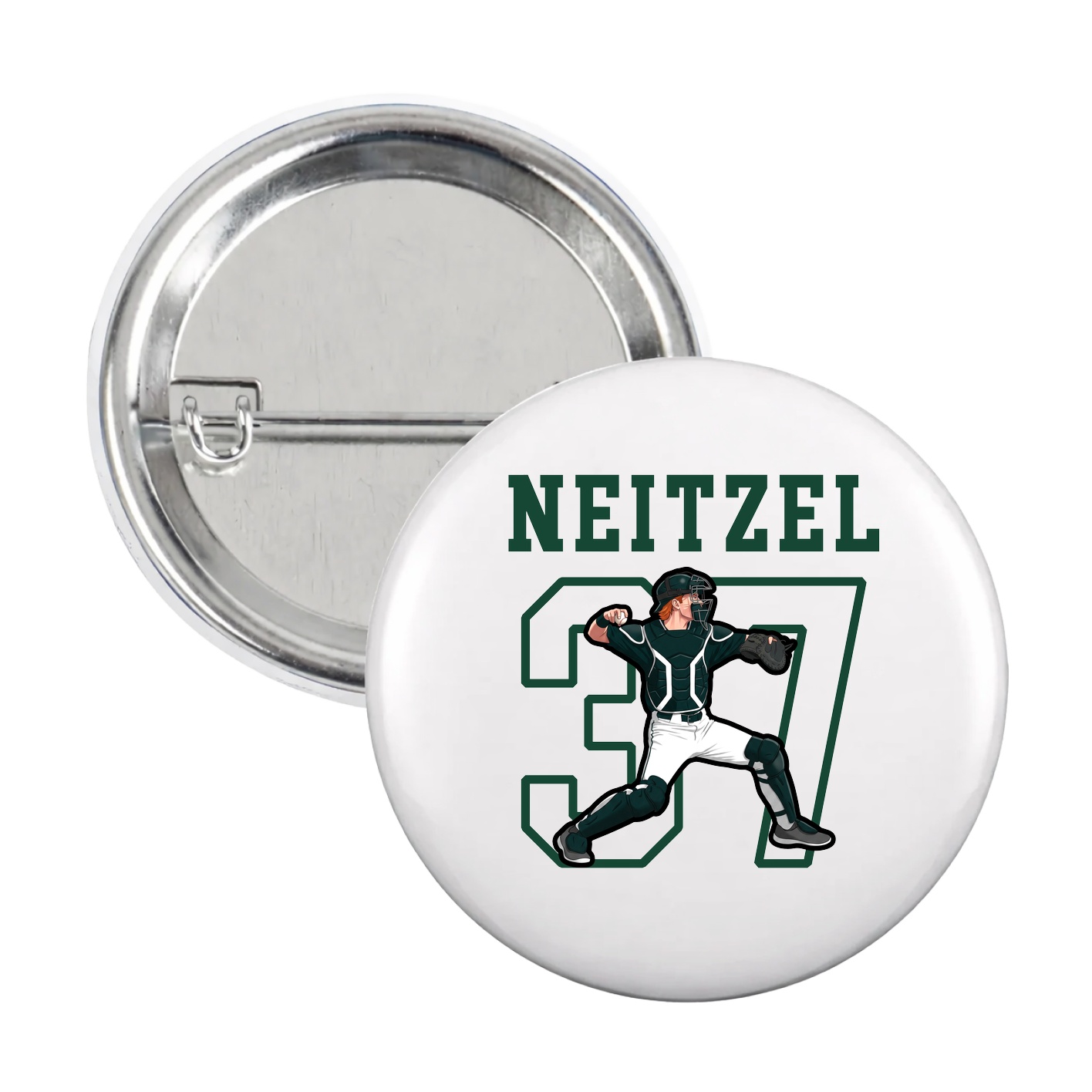Game Day Button — Shirsey in White