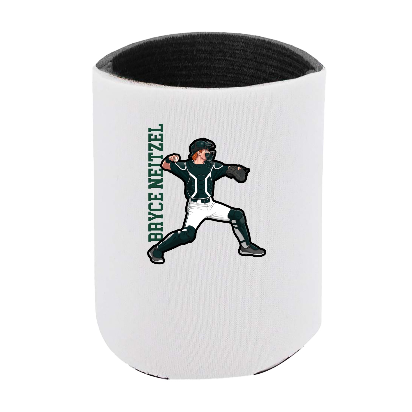 Can Holder — Name Vertical in White