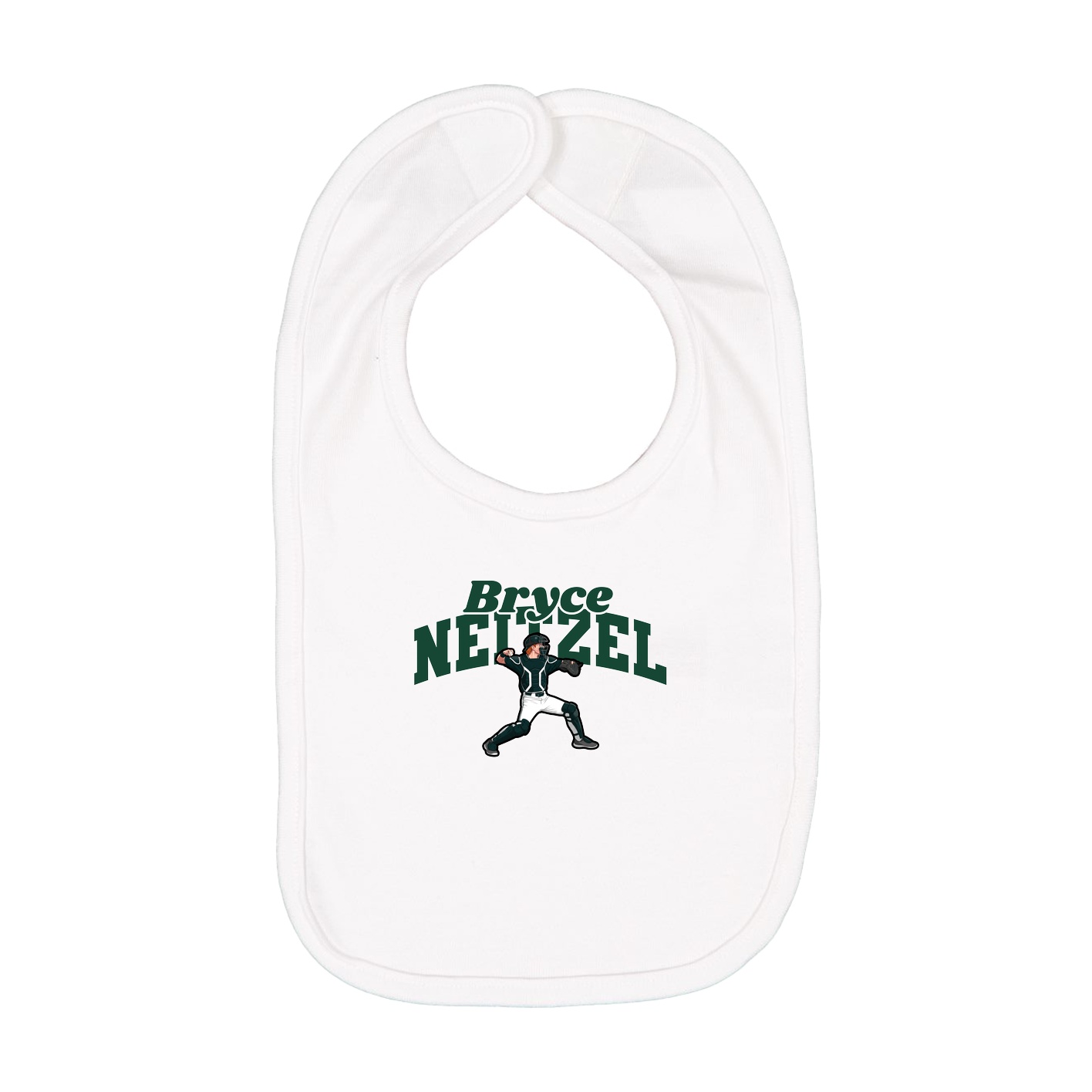 Infant Bib — Signature Arch in White