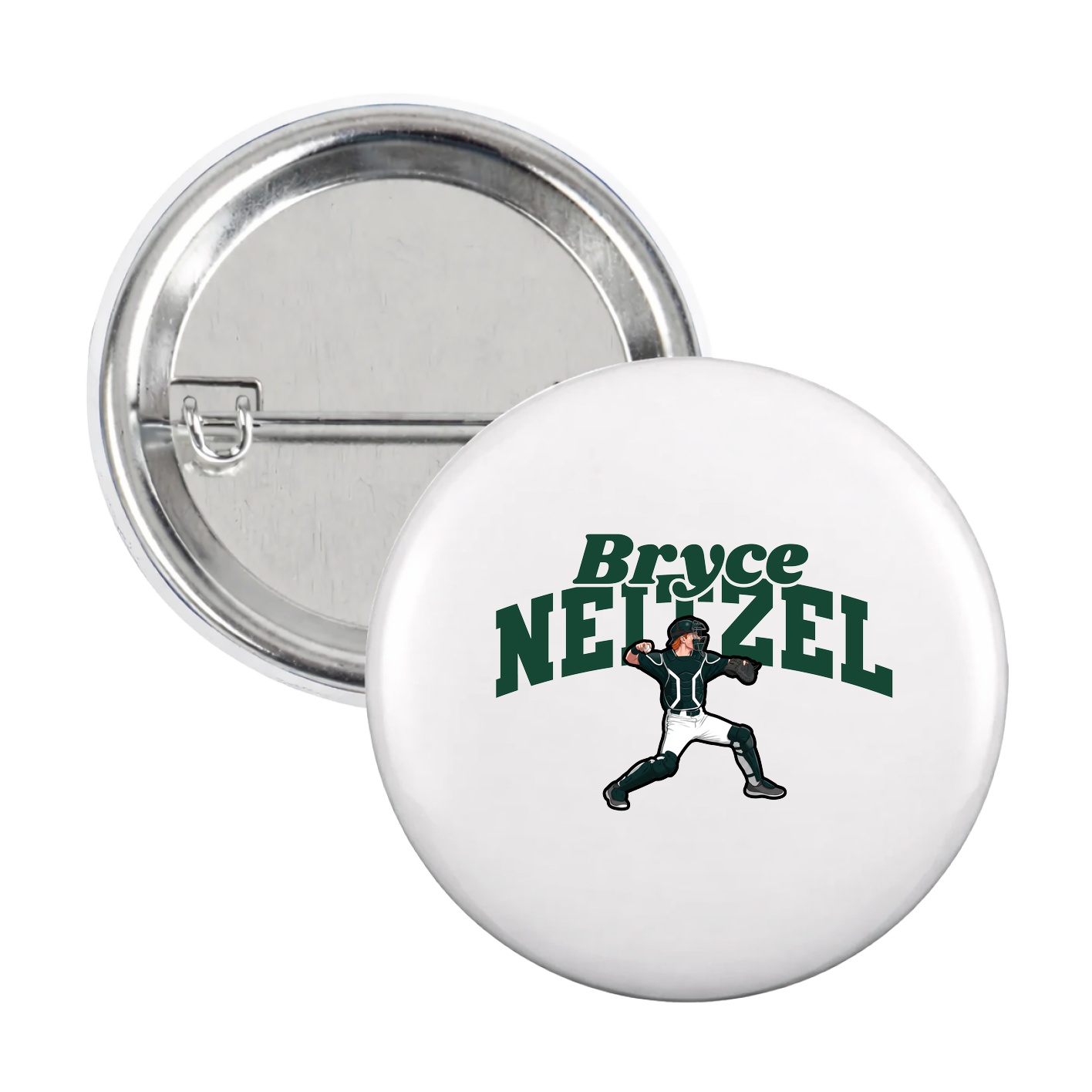 Game Day Button — Signature Arch in White