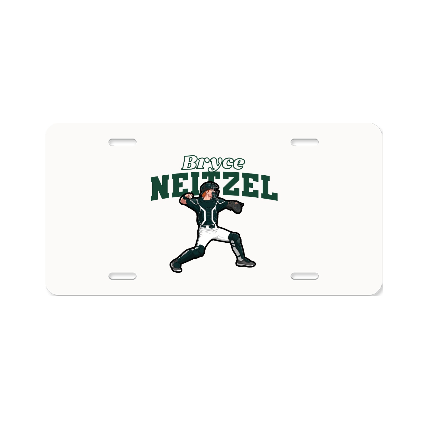 License Plate — Name Arch in Classic