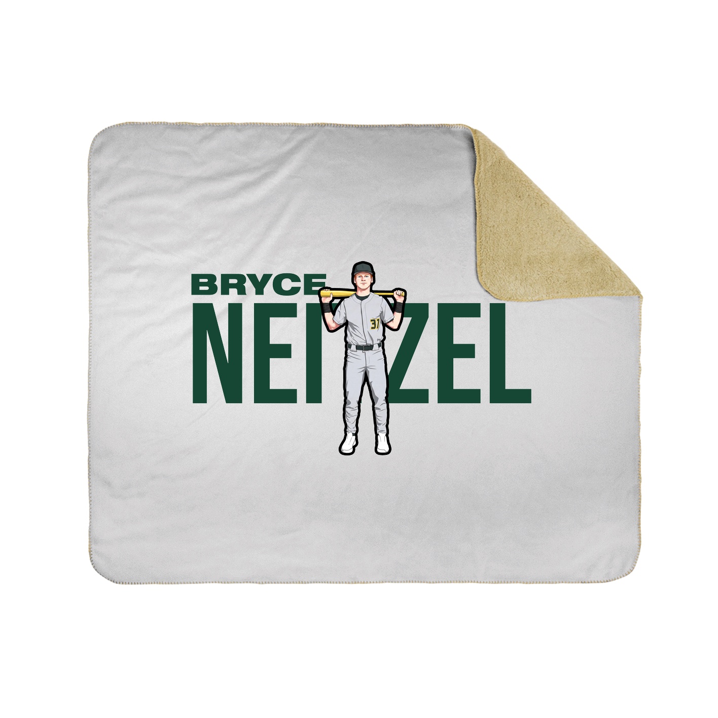 Throw Blanket — Player Name in White