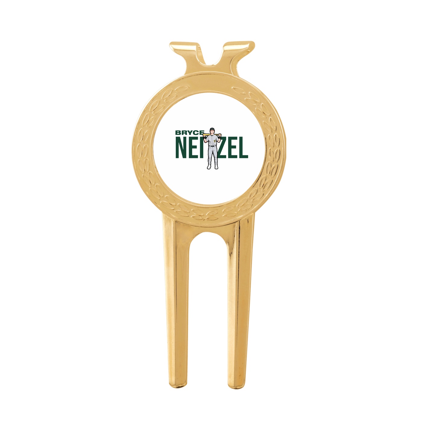 Divot Tool with Ball Marker — Player Name in Classic