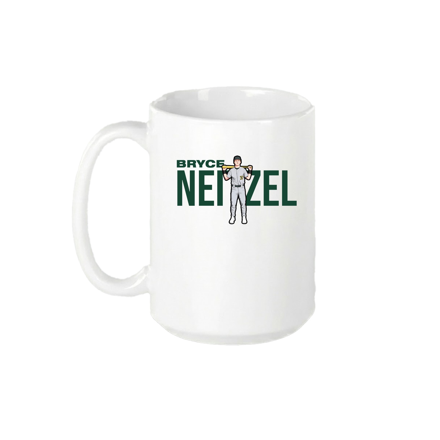 15oz Coffee Mug — Player Name in White