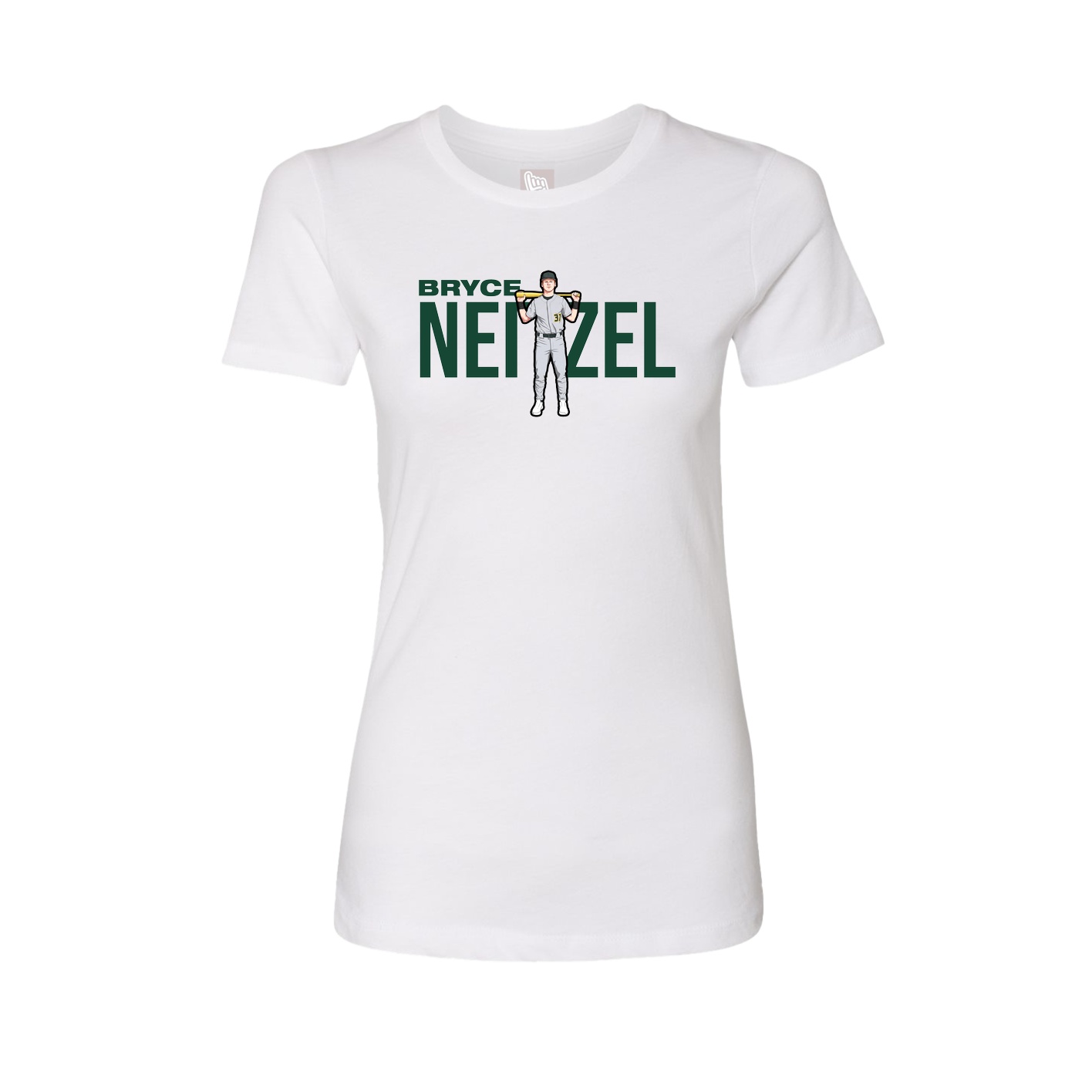 Womens Tee — Player Name in White