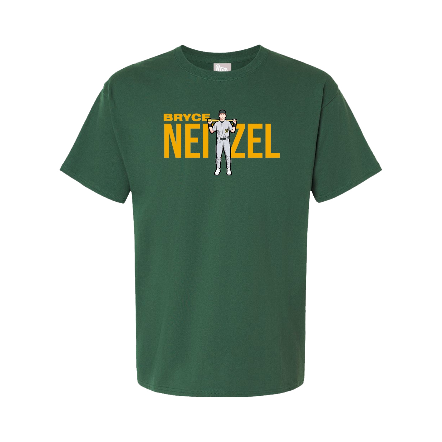 Youth Tee — Player Name in Green
