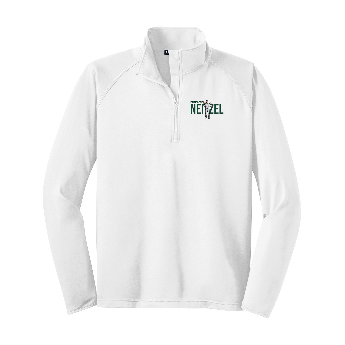 Q-Zip Pullover — Player Name in White