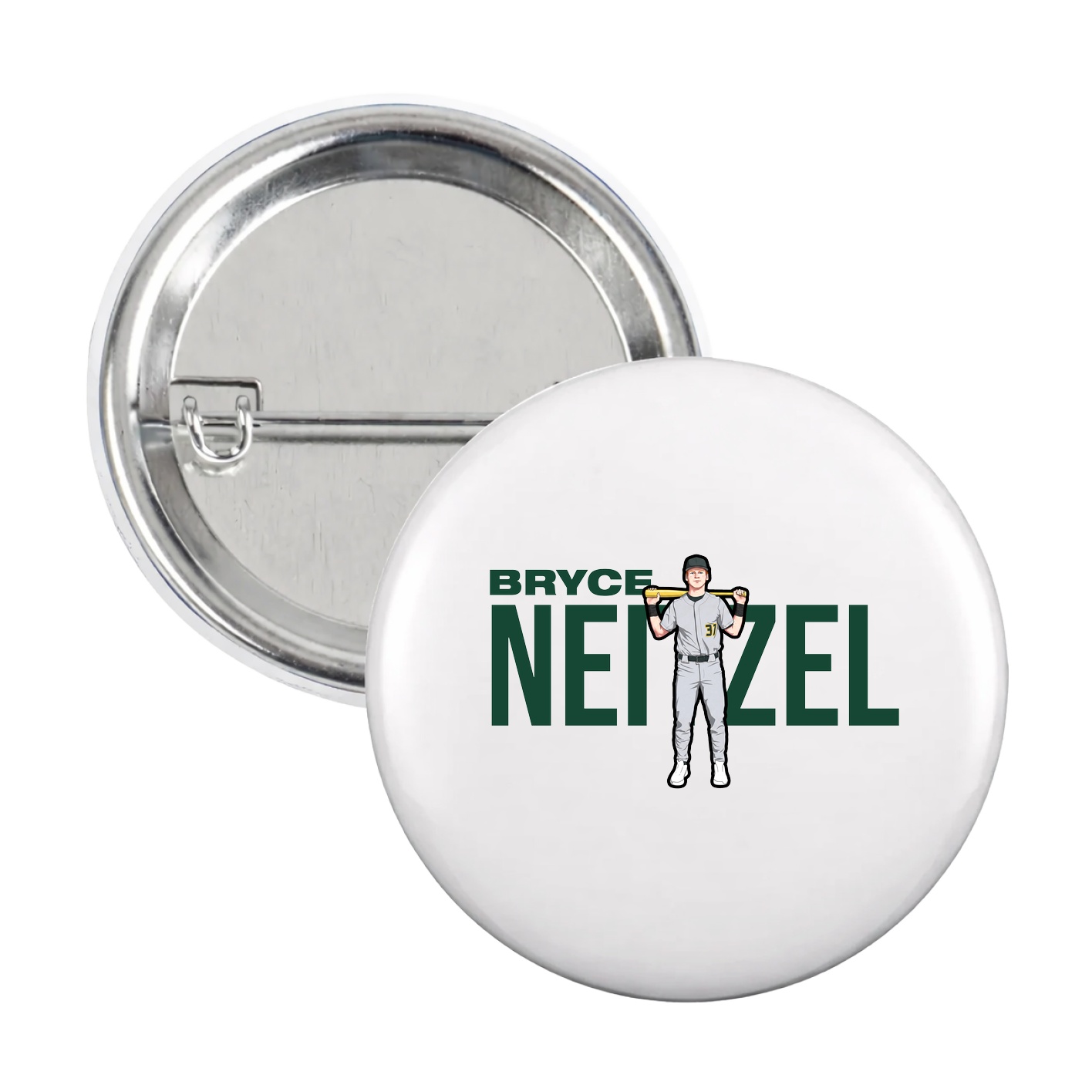 Game Day Button — Player Name in White
