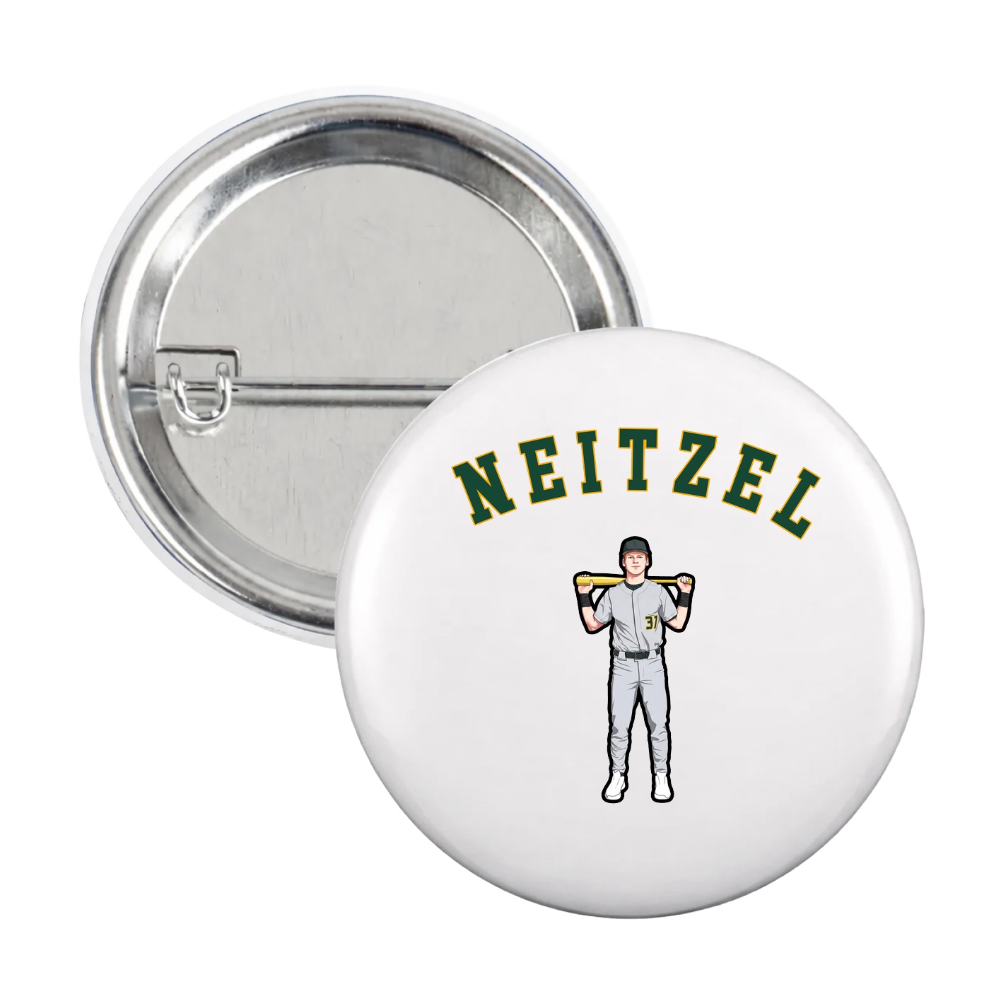 Game Day Button — Shirsey Arch in White