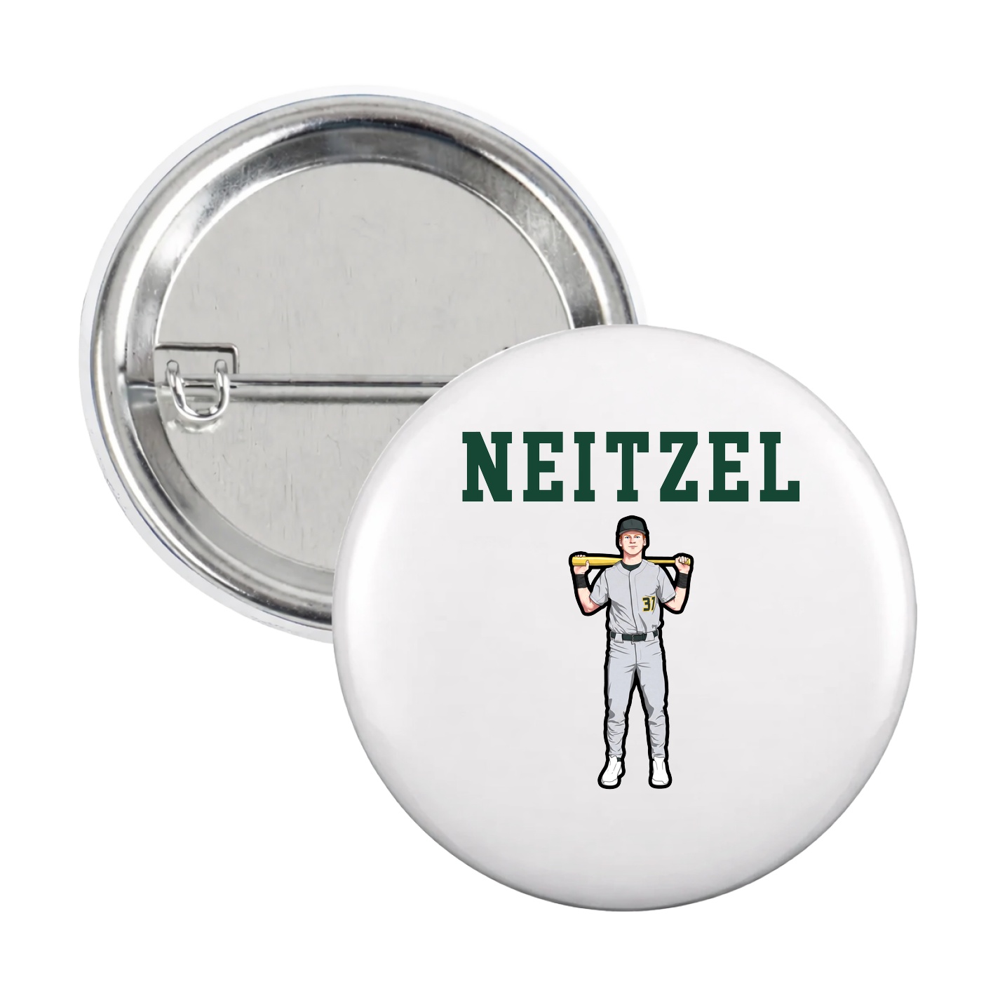 Game Day Button — Shirsey in White