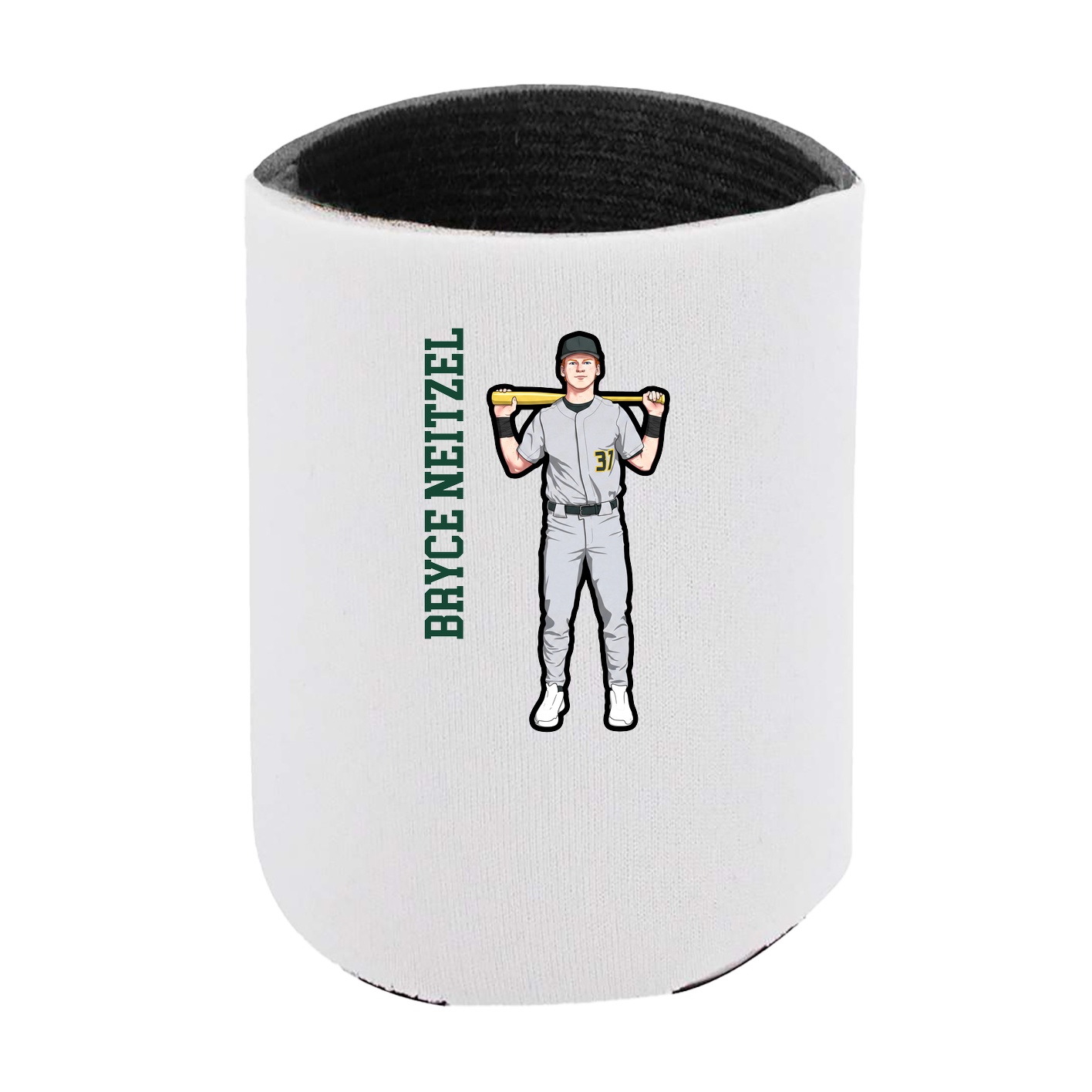Can Holder — Name Vertical in White