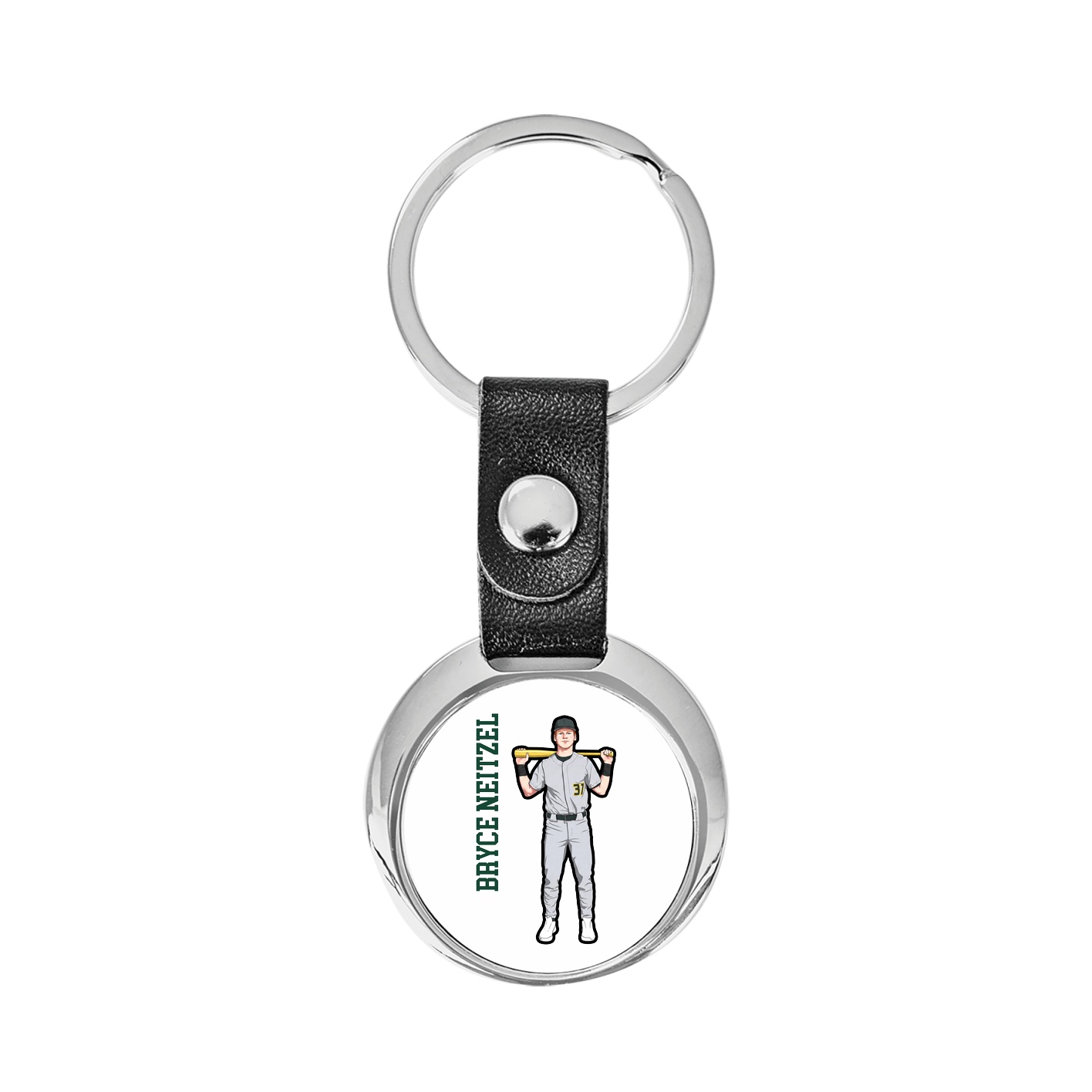 Key Chain — Name Vertical in Classic