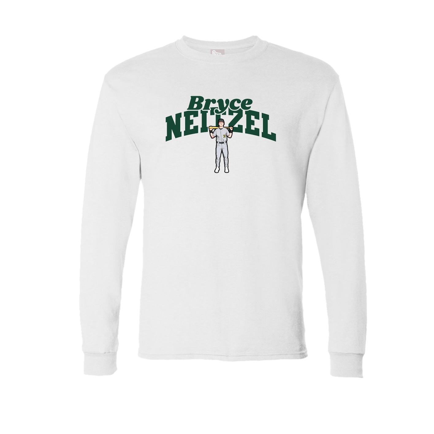 Long Sleeve Tee — Signature Arch in White
