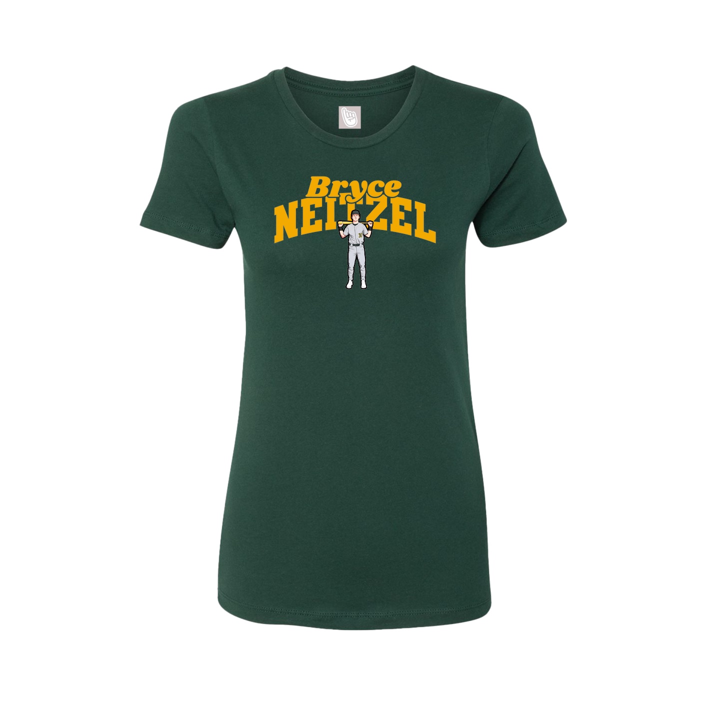 Womens Tee — Signature Arch in Green
