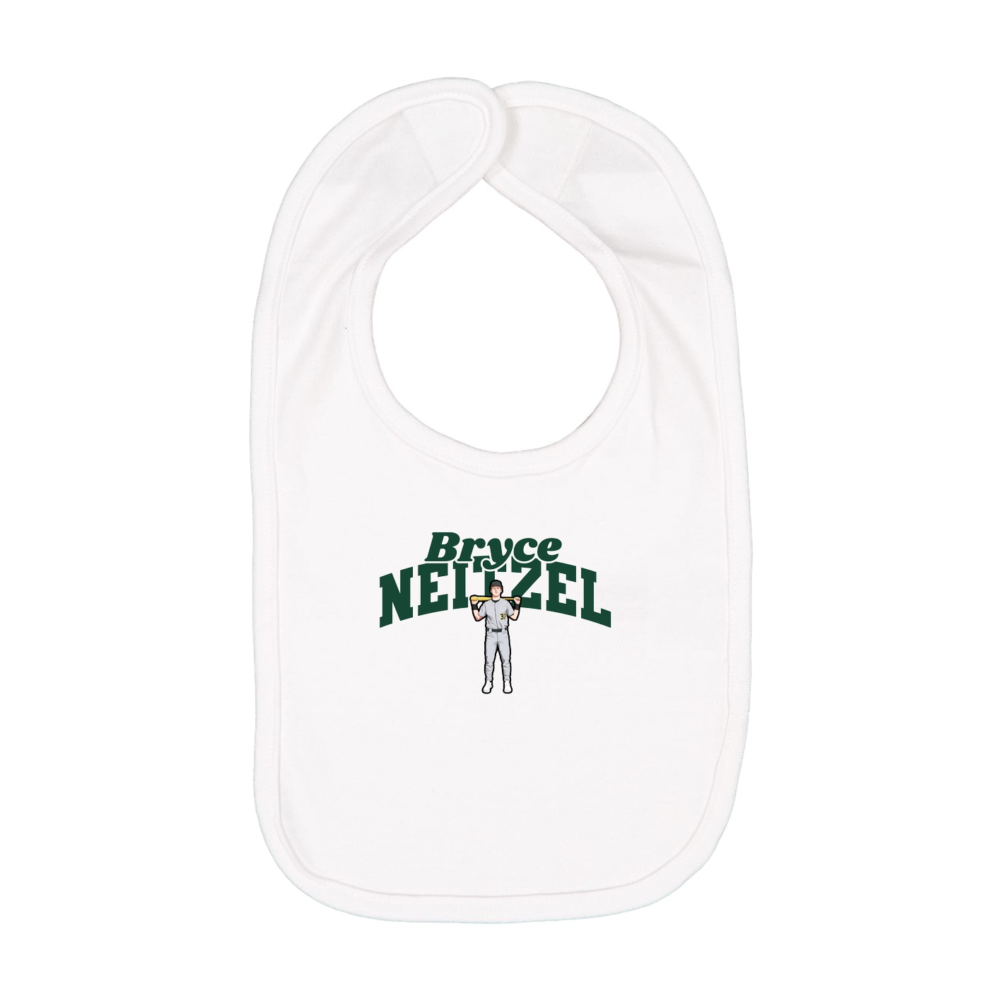 Infant Bib — Signature Arch in White