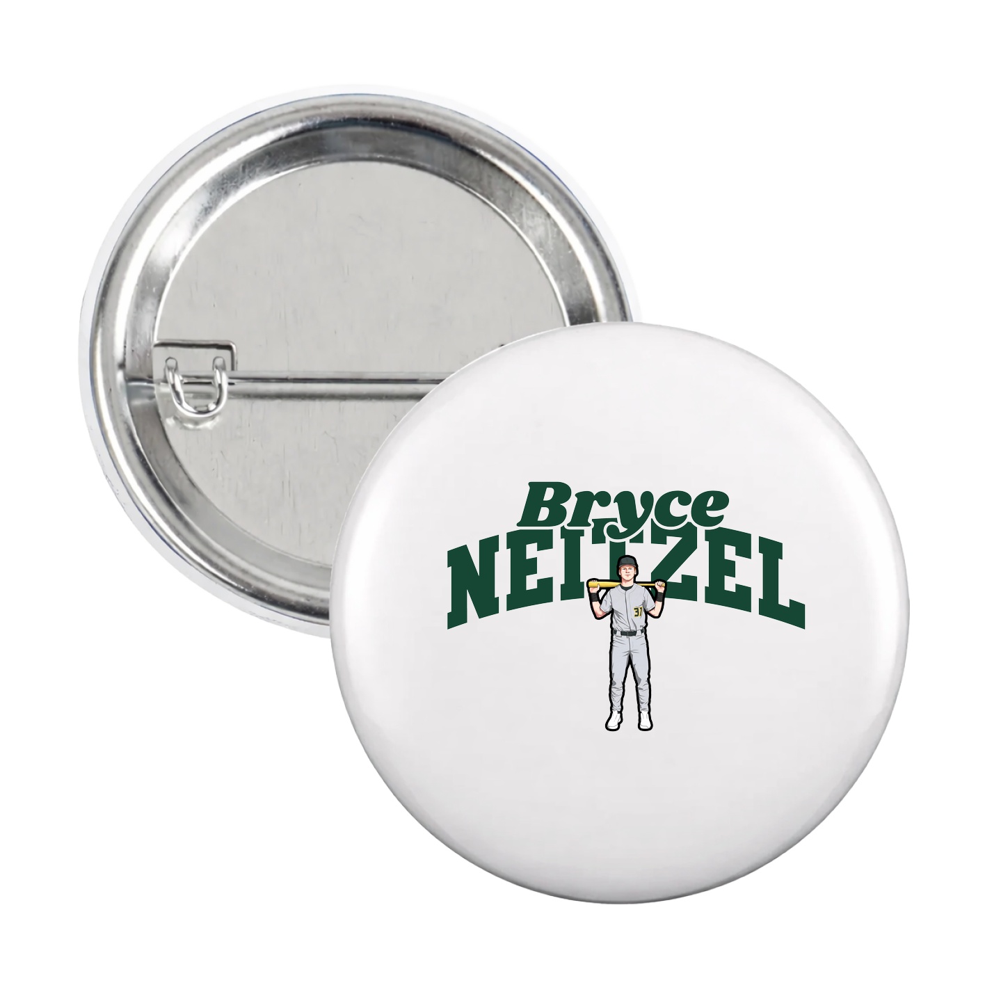 Game Day Button — Signature Arch in White