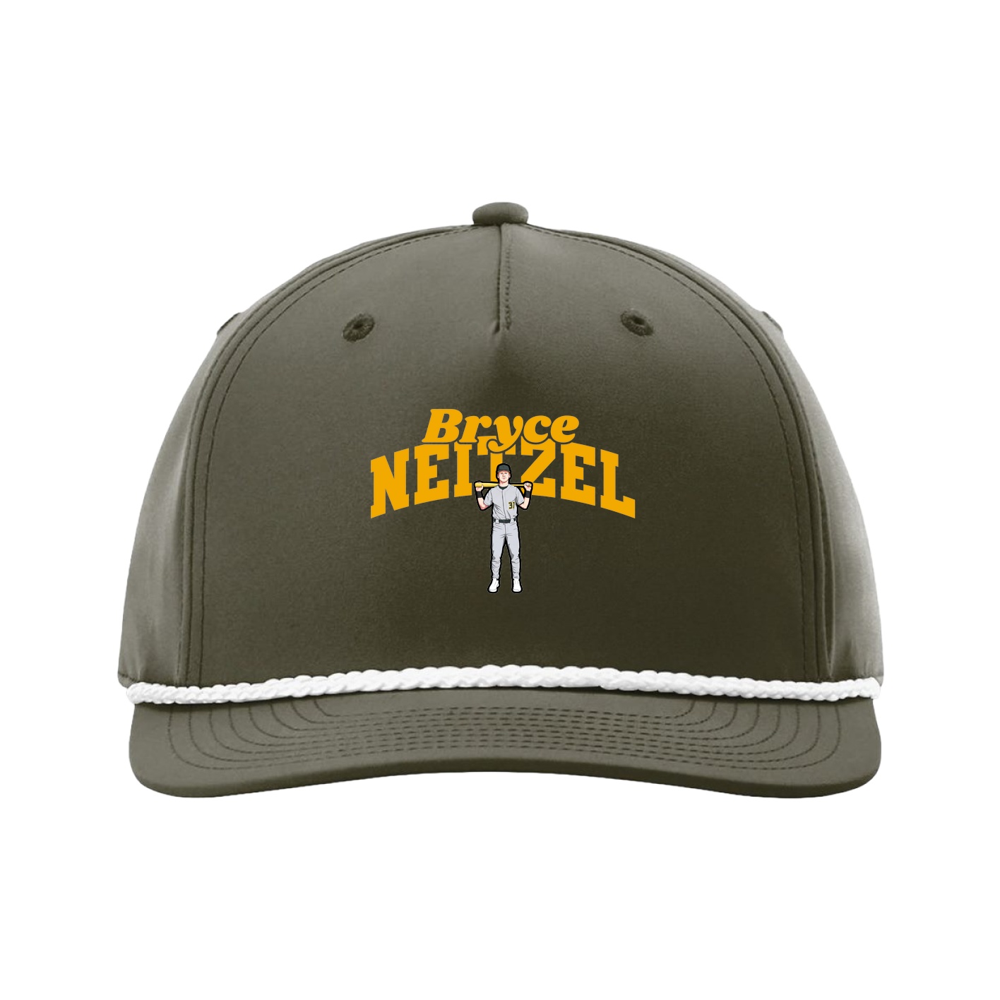Five-Panel Classic Rope Cap — Signature Arch in Green
