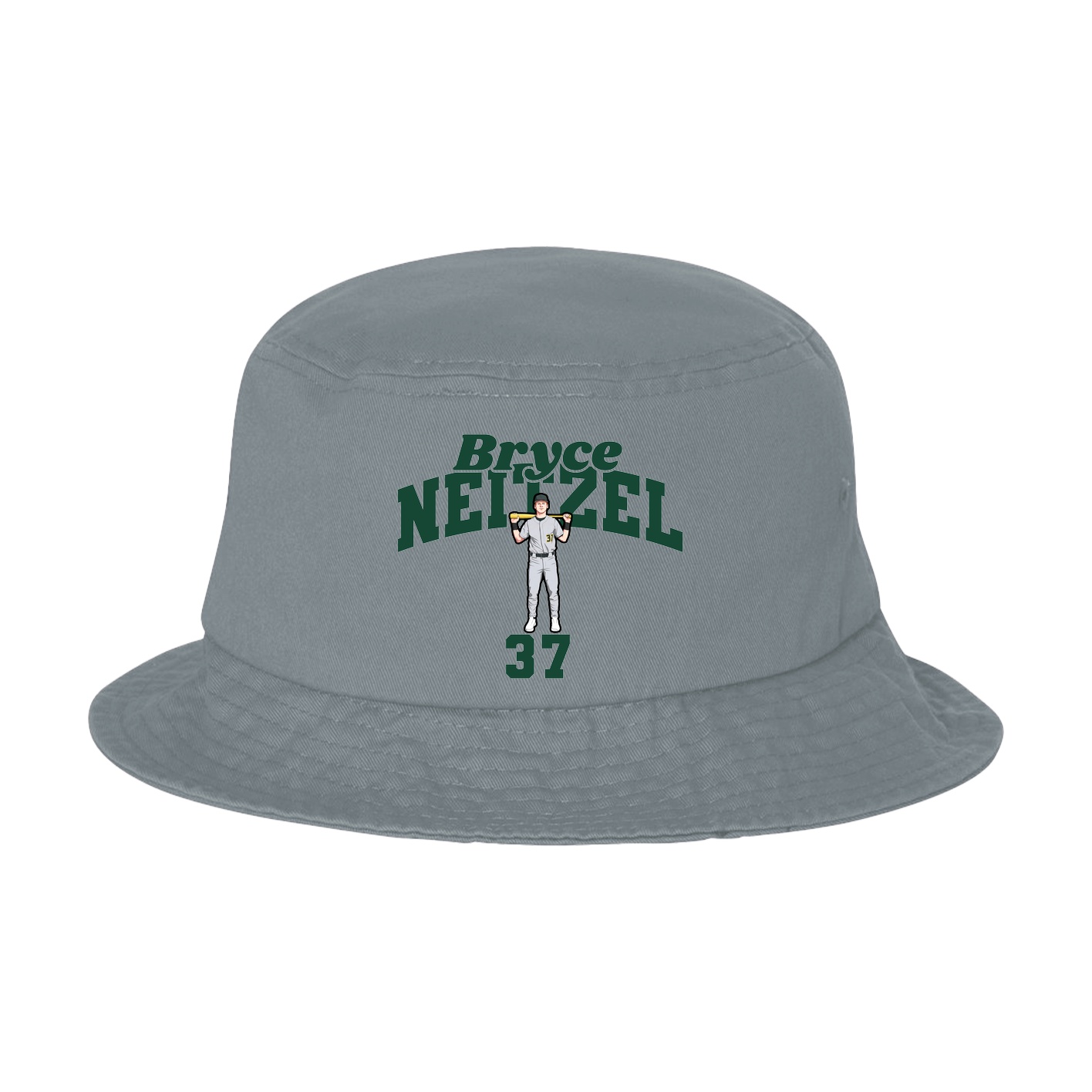 Bucket Cap — Signature Arch in Grey