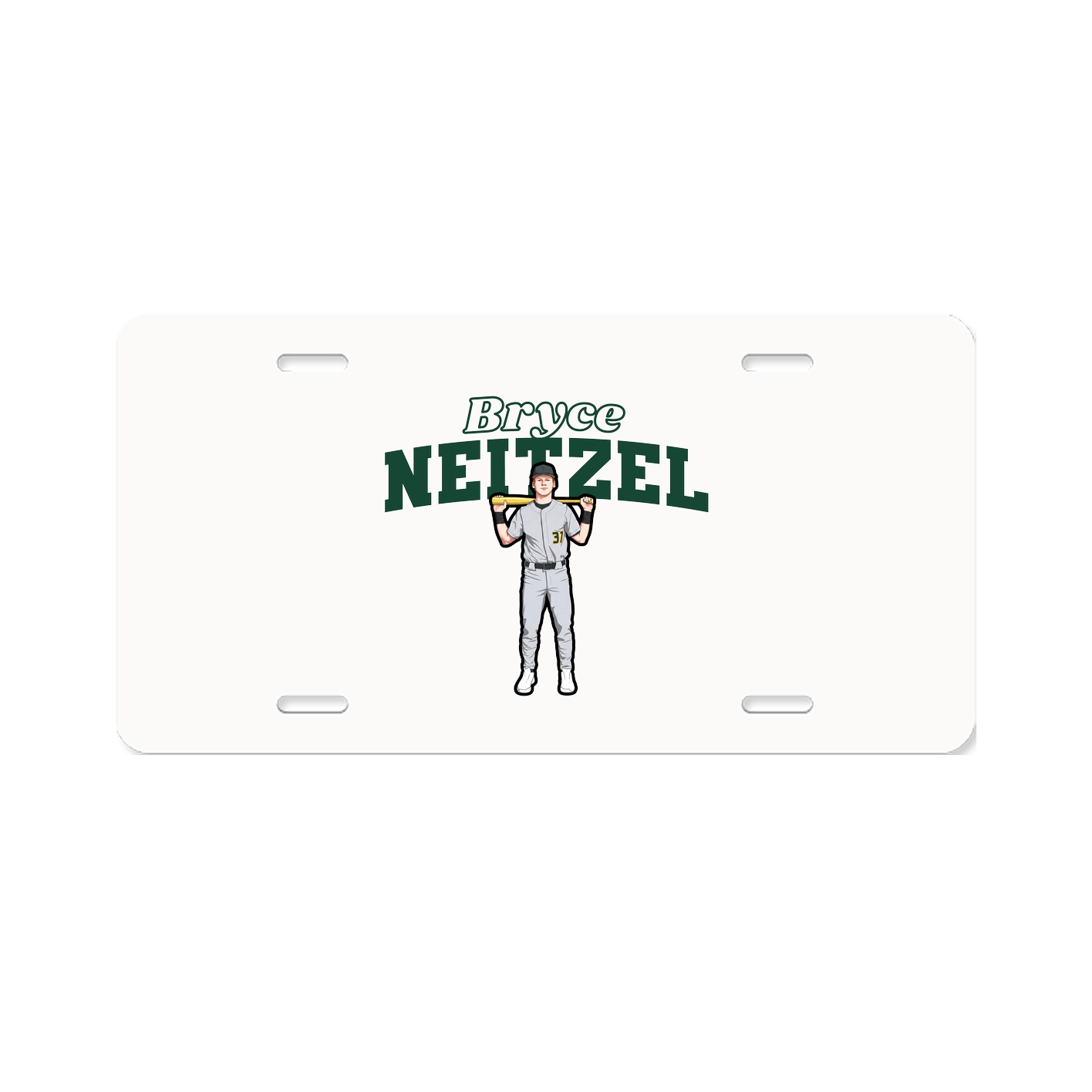 License Plate — Name Arch in Classic