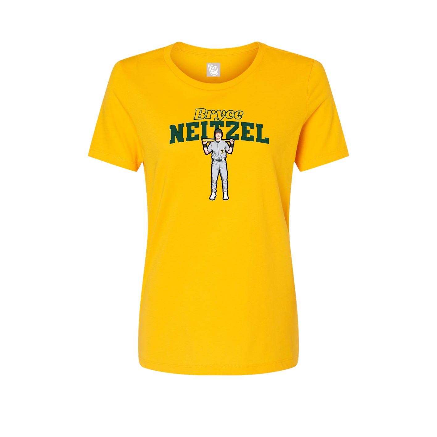 Womens Tee — Name Arch in Gold
