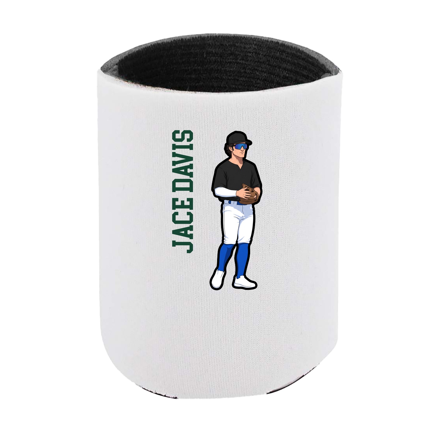 Can Holder — Name Vertical in White