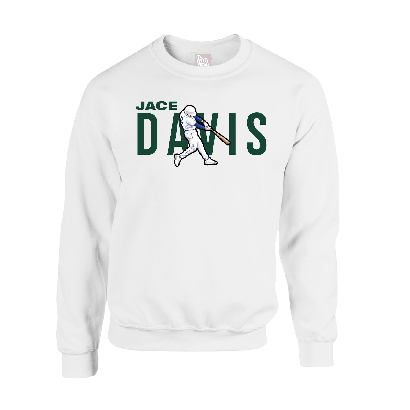 Fleece Crew — Player Name in White