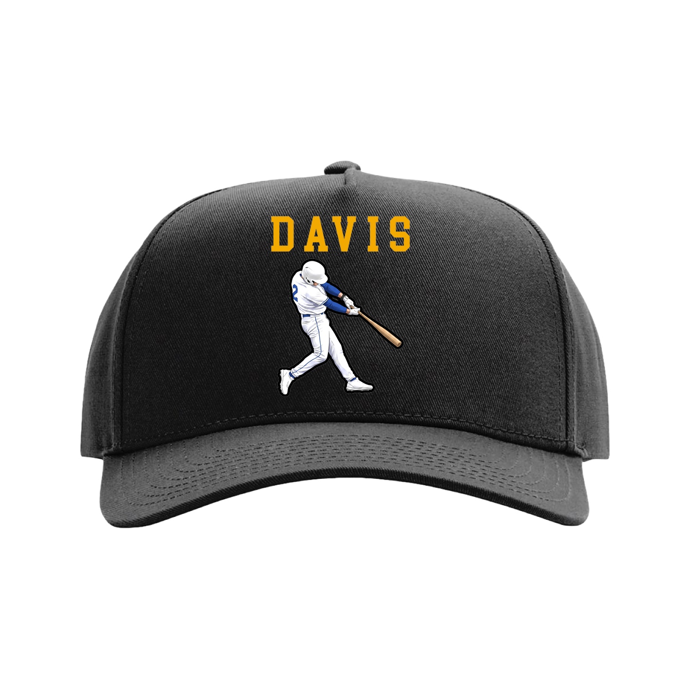 Full Fabric Five-Panel Champ Cap — Shirsey in Black