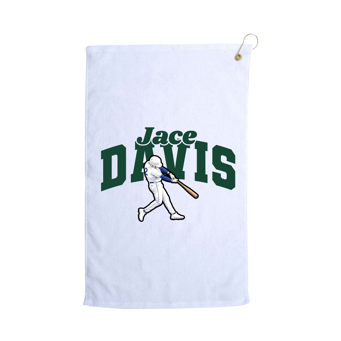 Golf Towel — Signature Arch in White