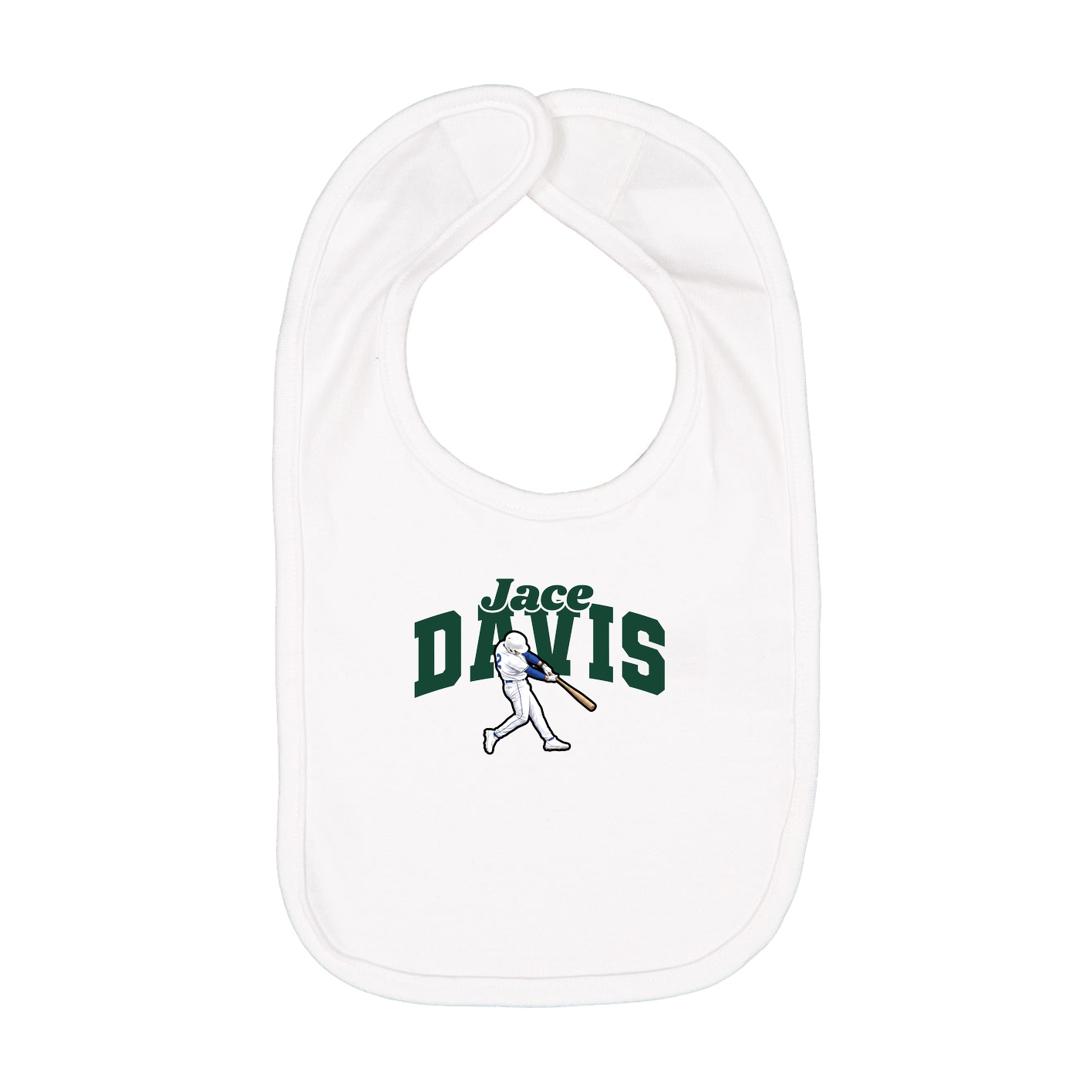 Infant Bib — Signature Arch in White