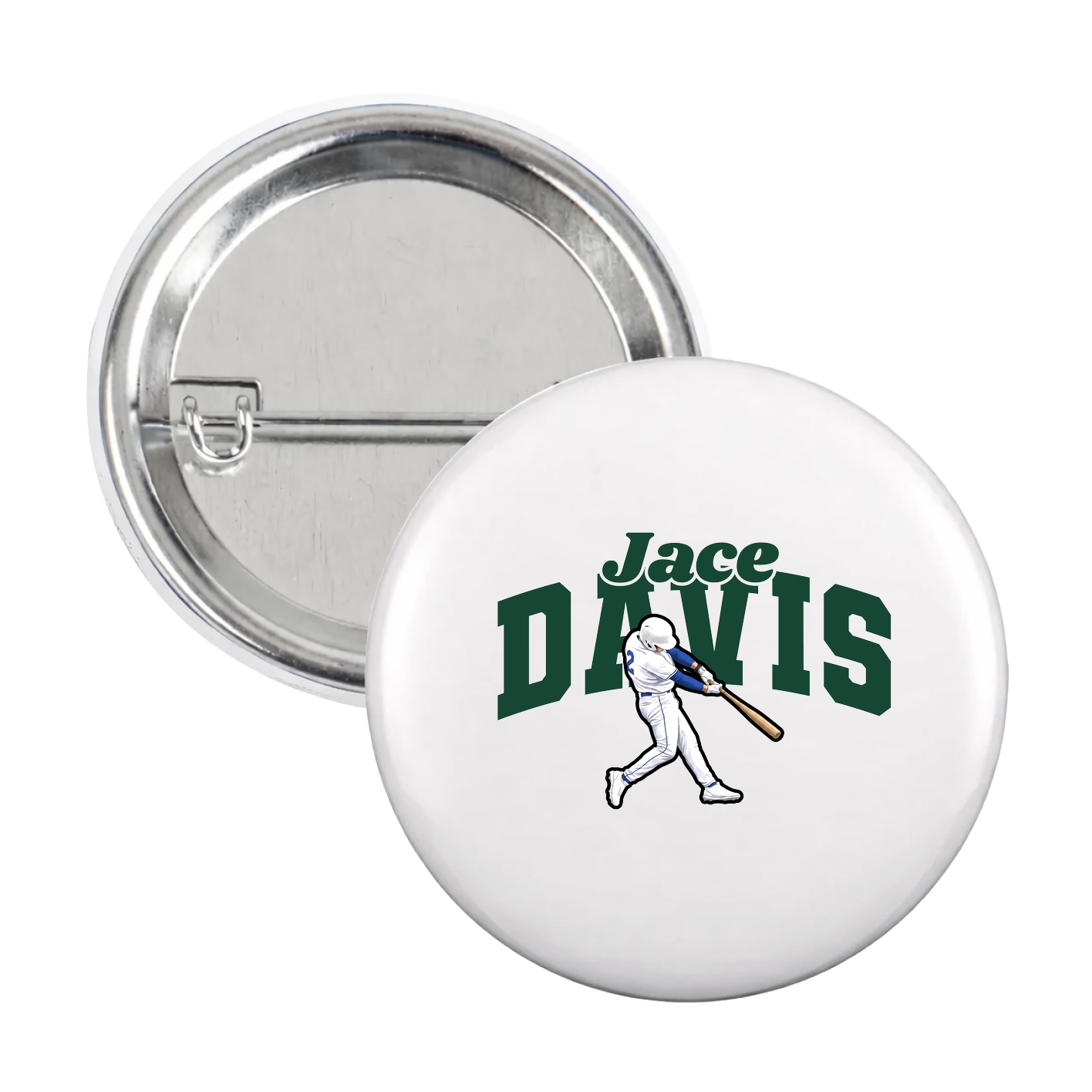 Game Day Button — Signature Arch in White